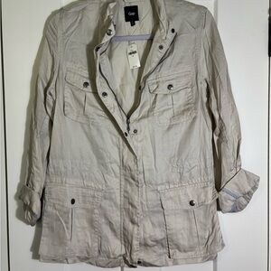 GAP Women's Light Tan Utility Jacket Size M NWT‎